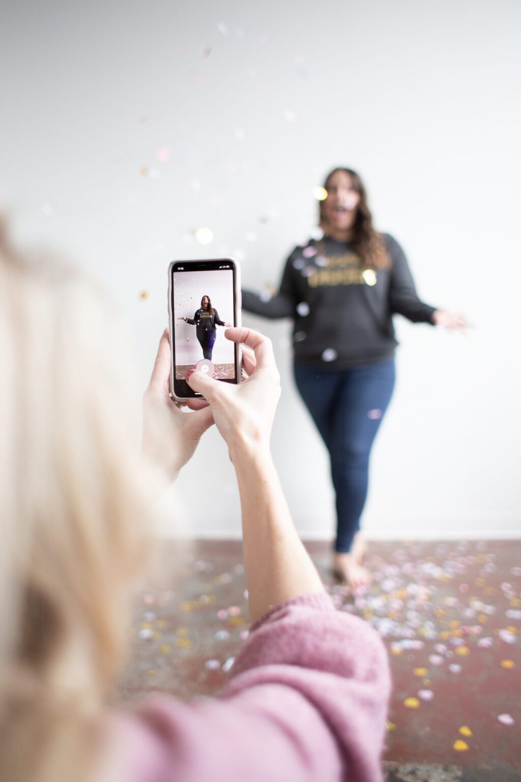 How To Make Your Facebook Stories Stand Out, woman taking photo