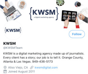 KWSM Twitter Bio