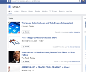 How To Use Facebook Save Feature