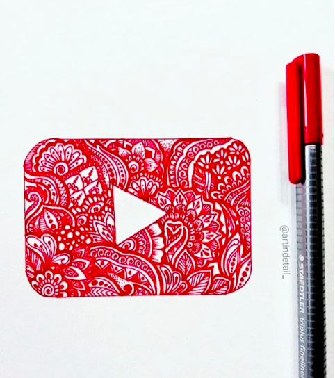 youtube, youtube logo, youtube art