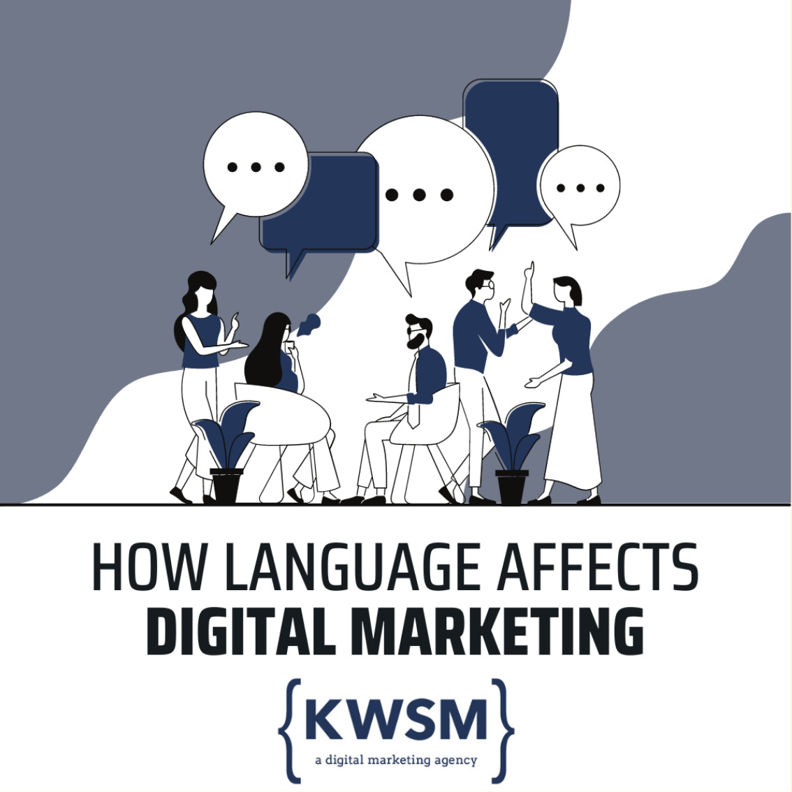 An image that reads, How Language Affects Digital Marketing